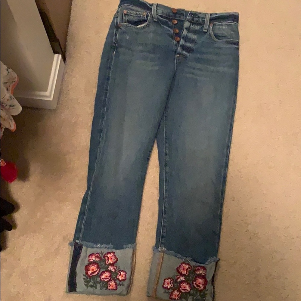 Alice + Olivia girlfriend slim denim